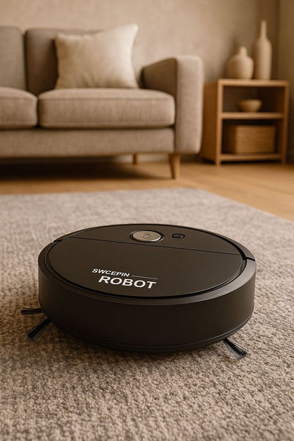 3-in-1 Smart Robot Vacuum Cleaner – Auto Sweep, Mop & Suction | Rechargeable