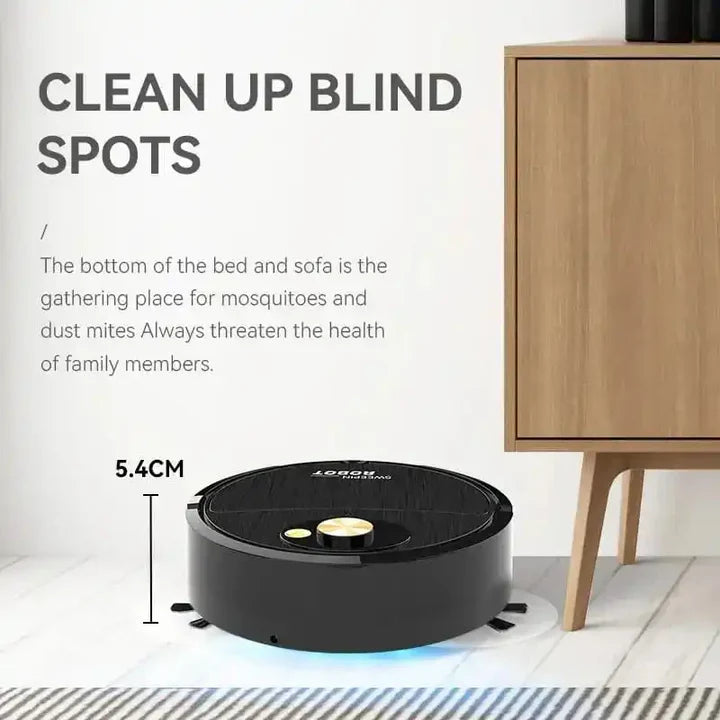 3-in-1 Smart Robot Vacuum Cleaner – Auto Sweep, Mop & Suction | Rechargeable
