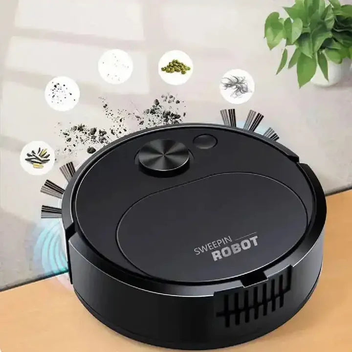 3-in-1 Smart Robot Vacuum Cleaner – Auto Sweep, Mop & Suction | Rechargeable